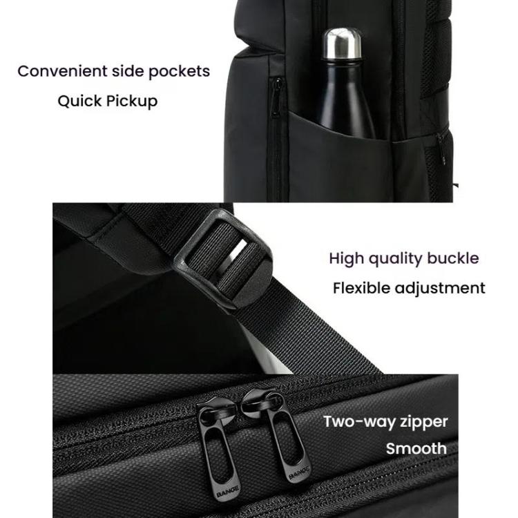 BANGE BG-3065 Business Workplace Shoulder Bag Large Capacity Computer Men Bag(Gray)