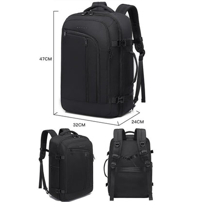 BANGE BG-1916 Men Backpack Large Capacity Shoulder Computer Bag(Black)