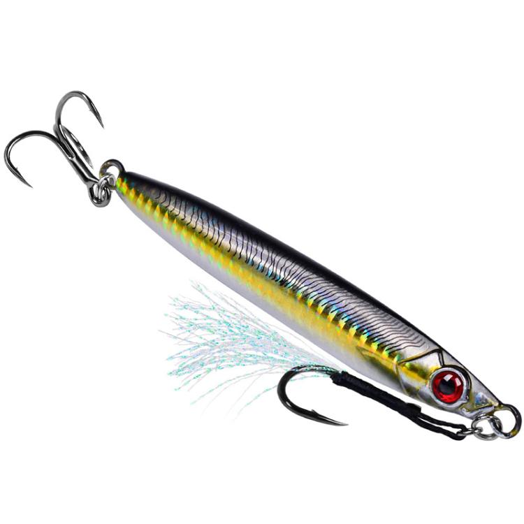 14G PROBEROS LF153 3D Fast Twitch Sea Fishing Road Runner Lure Long Casting Quick Sinking False Bait(A)
