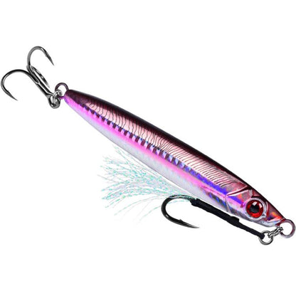 80G PROBEROS LF153 3D Fast Twitch Sea Fishing Road Runner Lure Long Casting Quick Sinking False Bait(C)