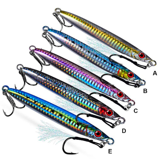 100G PROBEROS LF153 3D Fast Twitch Sea Fishing Road Runner Lure Long Casting Quick Sinking False Bait(C)
