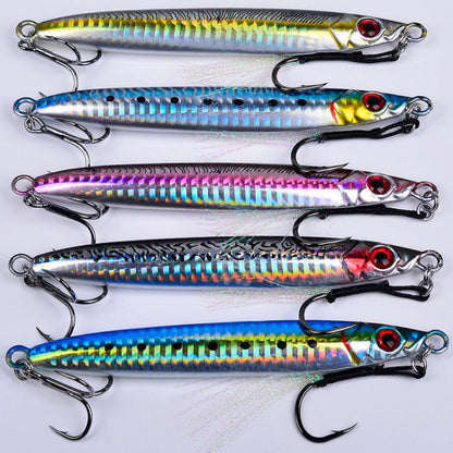 14G PROBEROS LF153 3D Fast Twitch Sea Fishing Road Runner Lure Long Casting Quick Sinking False Bait(A)