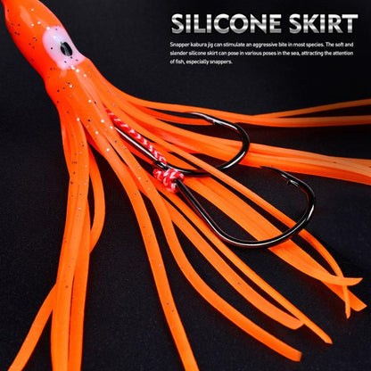 150G PROBEROS LF159 Luminous Bearded Squid Hook Slow Cranking Road Runner Iron Plate Bionic False Bait(D)