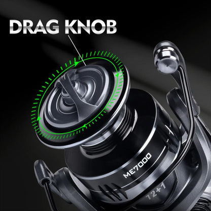 PROBEROS ME2000 LUYA Spinning Reel Sea Long Casting CNC Metal Swing Arm Fishing Reel