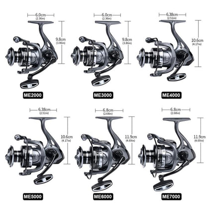 PROBEROS ME7000 LUYA Spinning Reel Sea Long Casting CNC Metal Swing Arm Fishing Reel