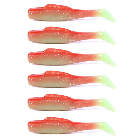 HENGJIA 6 pièces/boîte Appât souple flottant de pêche en extérieur 8 cm-5g, Leurre bionique, Style : 1#
