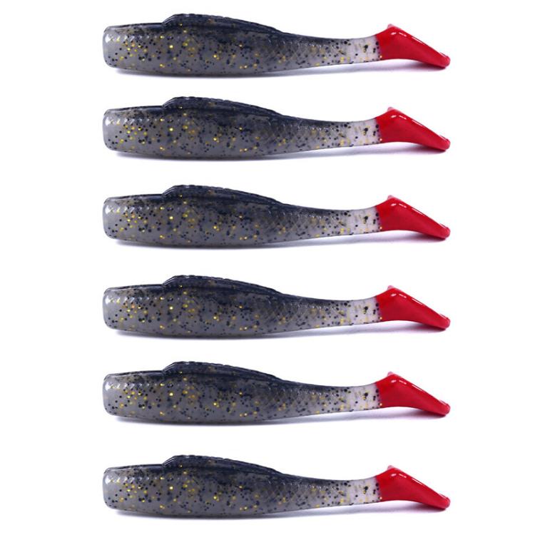 HENGJIA 6pcs / Box Outdoor Fishing Floating Soft Bait 8cm-5g Bionic False Lure, Style: 5#