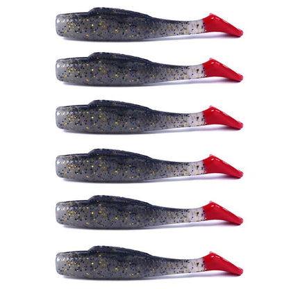 HENGJIA 6pcs / Box Outdoor Fishing Floating Soft Bait 8cm-5g Bionic False Lure, Style: 5#