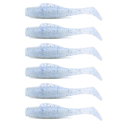 HENGJIA 6pcs / Box Outdoor Fishing Floating Soft Bait 8cm-5g Bionic False Lure, Style: 6#