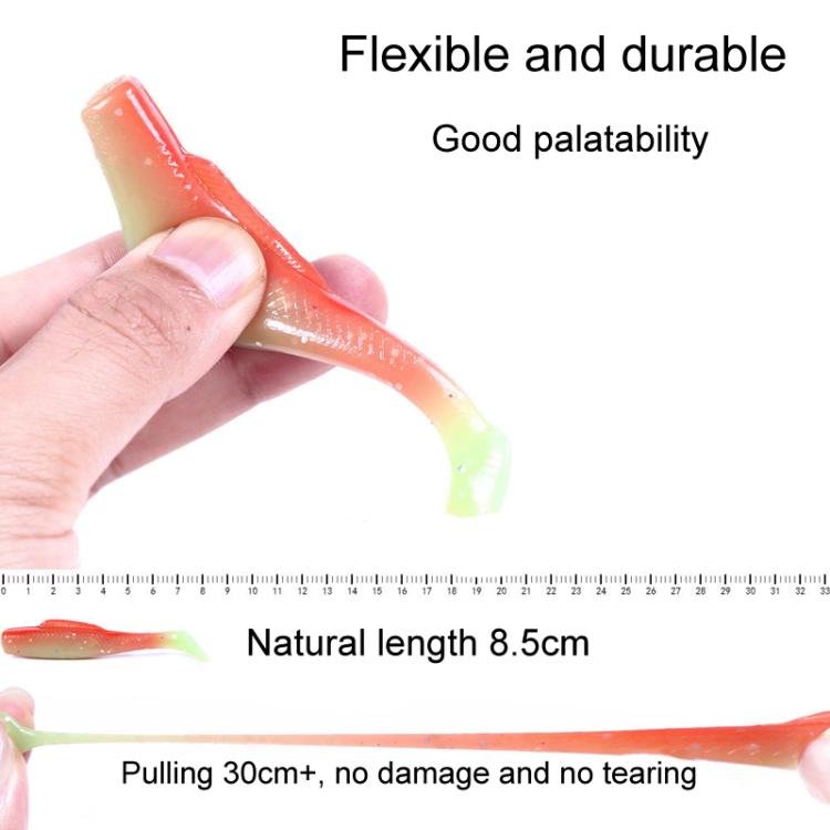 HENGJIA 6pcs / Box Outdoor Fishing Floating Soft Bait 8cm-5g Bionic False Lure, Style: 3#