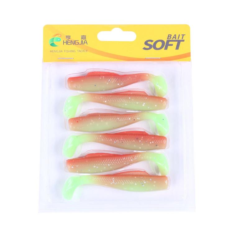 HENGJIA 6pcs / Box Outdoor Fishing Floating Soft Bait 8cm-5g Bionic False Lure, Style: 3#