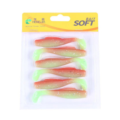HENGJIA 6pcs / Box Outdoor Fishing Floating Soft Bait 8cm-5g Bionic False Lure, Style: 3#
