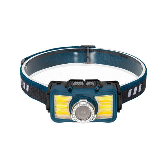 E-SMARTER W6100A LED Mini Wave Sensor Headlamp COB Outdoor Adventure Fishing Bright Headlamp(Blue)