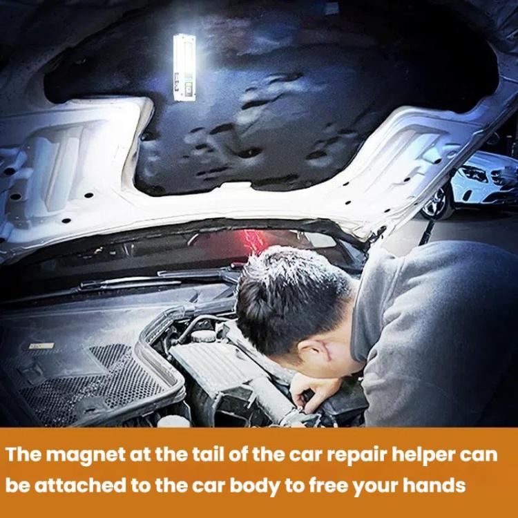 E-SMARTER STD01 COB Work Light With Power Display Outdoor Emergency Repair Light With Magnet LED Mini Flashlight(Gray)