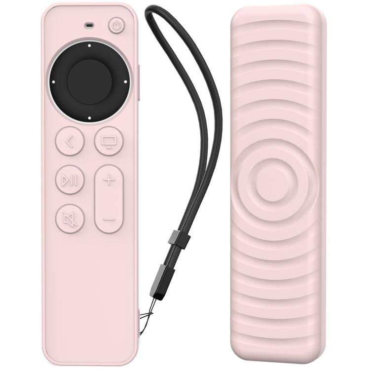 For Apple TV Siri Remote 2 / 3 AhaStyle PT167 Remote Control Silicone Protective Case(Pink)