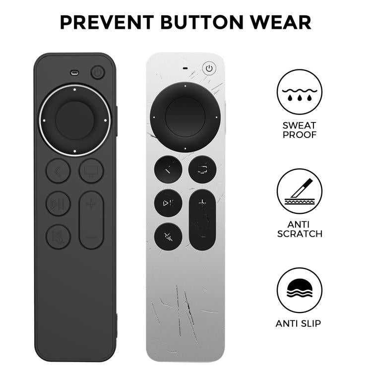 For Apple TV Siri Remote 2 / 3 AhaStyle PT167 Remote Control Silicone Protective Case(Blue)