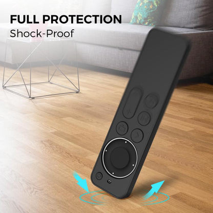 For Apple TV Siri Remote 2 / 3 AhaStyle PT167 Remote Control Silicone Protective Case(Black)