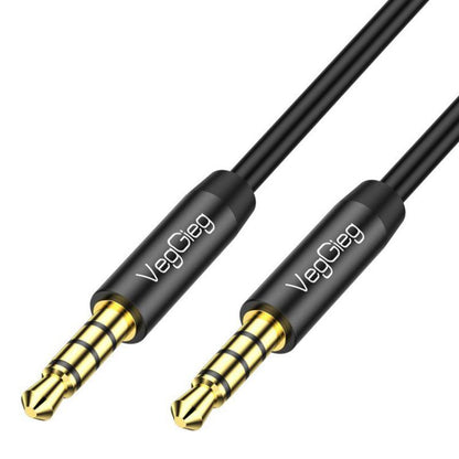 VegGieg 3.5mm Male To Male Aux Audio Cable Phone Computer Car Earphone Listening Audio Connection Cable, Length: 3m(Black)