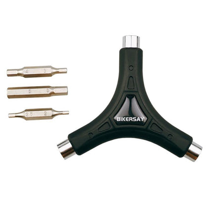 Clé hexagonale triangulaire multifonction BIKERSAY pour vélo (BT060)