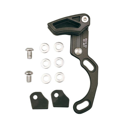 Bicycle Front Derailleur Single-Plate Positive Negative Tooth Chain Guide, Color: ISG03 Model Black