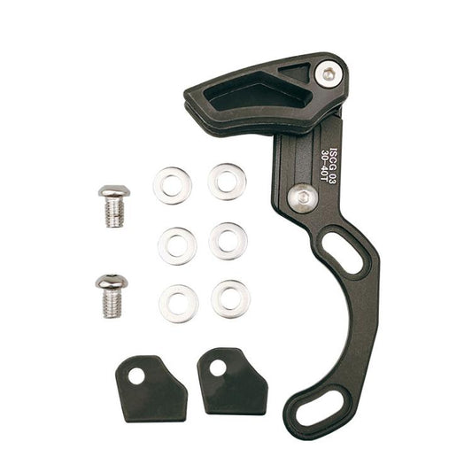 Dérailleur avant de vélo, guide-chaîne à plateau unique à dents positives et négatives, couleur : modèle ISG03 noir