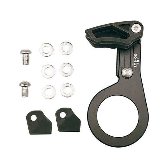 Dérailleur avant de vélo, guide-chaîne à dents positives et négatives à plateau unique, couleur : Modèle d'arbre central BB noir