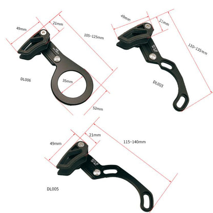 Bicycle Front Derailleur Single-Plate Positive Negative Tooth Chain Guide, Color: ISG03 Model Black