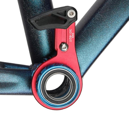 Dérailleur avant de vélo, guide-chaîne à dents positives et négatives à plateau unique, couleur : Modèle ISG05 Rouge