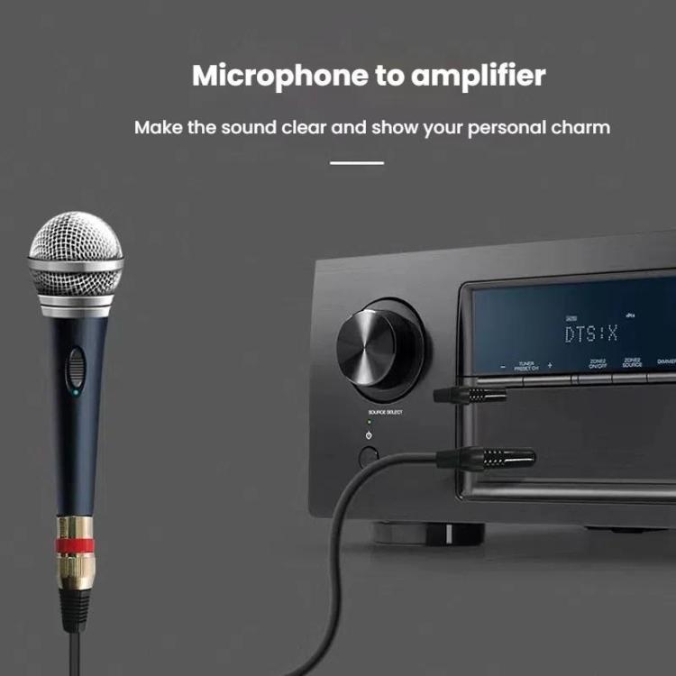 VEGGIEG 3Pin XLR Speaker Loudspeaker Cable Mixer Audio Microphone Cable, Length: 8m(6.5mm To XLR Male)