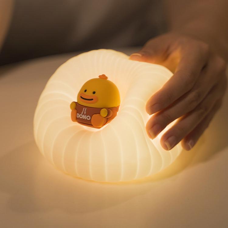 ICARER FAMILY  IF-YD01 Cartoon Silicone Night Light Bedroom Bedside Lamp Baby Feeding Lamp(Blue)
