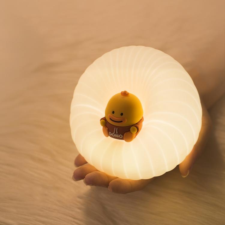ICARER FAMILY  IF-YD01 Cartoon Silicone Night Light Bedroom Bedside Lamp Baby Feeding Lamp(Blue)