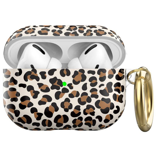 Pour AirPods Pro 2 / Pro Étui de protection Ahastyle en TPU avec imprimé léopard (marron)