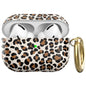 For AirPods Pro 2 / Pro AhaStyle TPU Leopard Print Protective Case(Brown)
