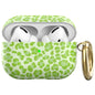 For AirPods Pro 2 / Pro AhaStyle TPU Leopard Print Protective Case(Green)