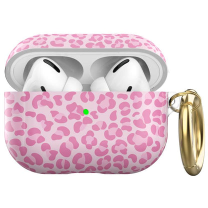 Pour AirPods Pro 2 / Pro Coque de protection en TPU avec imprimé léopard AhaStyle (rose)