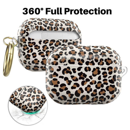 Pour AirPods Pro 2 / Pro Coque de protection en TPU avec imprimé léopard AhaStyle (rose)