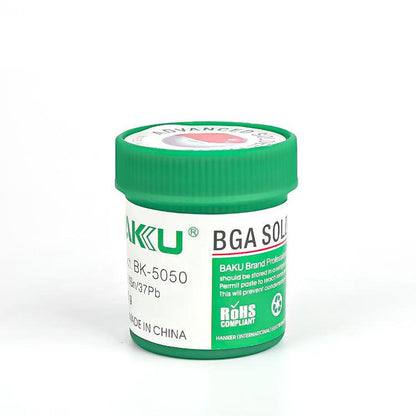 Pâte à souder BGA BAKU BK-5050 150g pour réparation de cartes mères de téléphones portables et d'ordinateurs