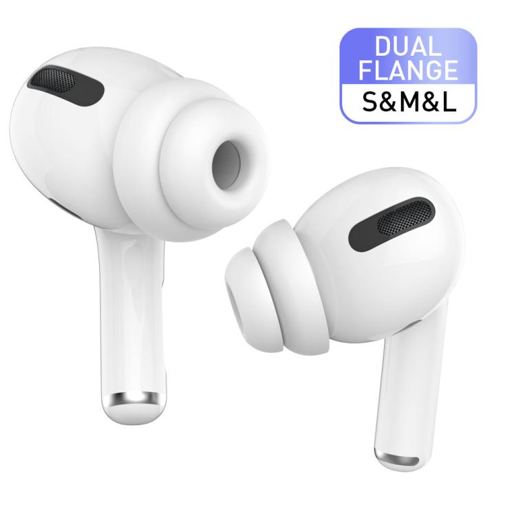 For AirPods Pro / Pro 2 AhaStyle PT99-2 Earphone Silicone Earbuds, Size: S(Black)