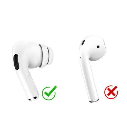 For AirPods Pro / Pro 2 AhaStyle PT99-2 Earphone Silicone Earbuds, Size: S(White)