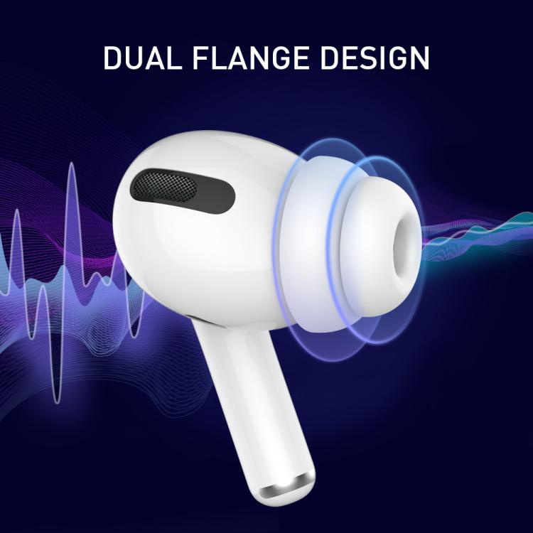 For AirPods Pro / Pro 2 AhaStyle PT99-2 Earphone Silicone Earbuds, Size: S(White)