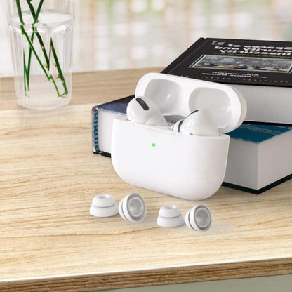 For AirPods Pro / Pro 2 AhaStyle PT99-2 Earphone Silicone Earbuds, Size: S(White)