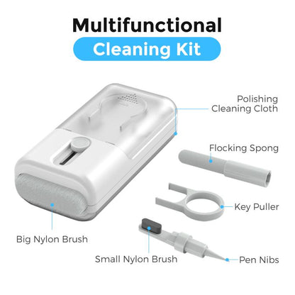 AhaStyle WG93 6 In 1 Earphone Phone Keyboard Multi-Functional Cleaning Tools