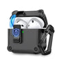 For AirPods 4 AhaStyle WG167 With Safety Locking Integrated Protective Case(Black)