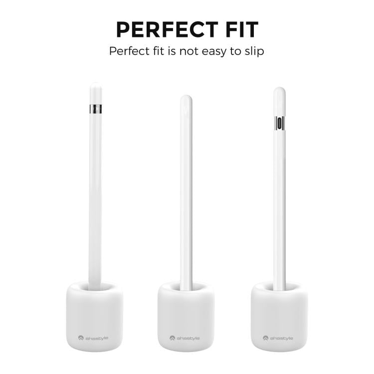 Pour Apple Pencil USB-C / 2 / 1 AhaStyle BD01 Support de Stylet en Silicone (Noir)