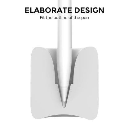 Pour Apple Pencil USB-C / 2 / 1 AhaStyle BD01 Support de Stylet en Silicone (Noir)