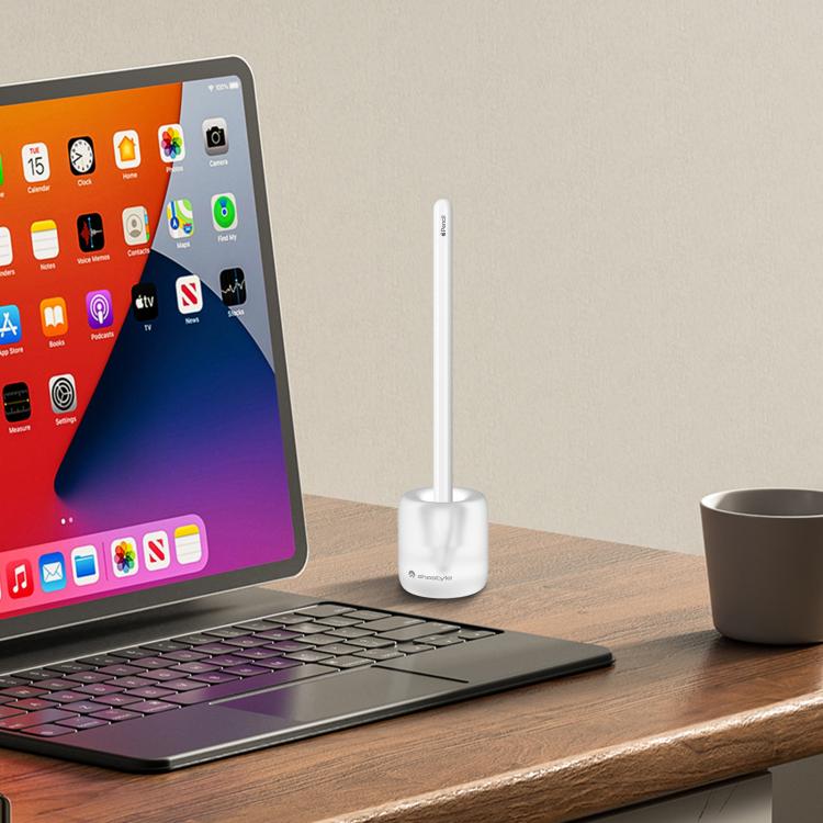 Pour Apple Pencil USB-C / 2 / 1 AhaStyle BD01 Support de Stylet en Silicone (Noir)