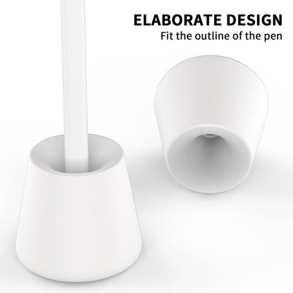 For Apple Pencil USB-C / 2 / 1 AhaStyle BD02 Silicone Base Pen Holder(Pink)