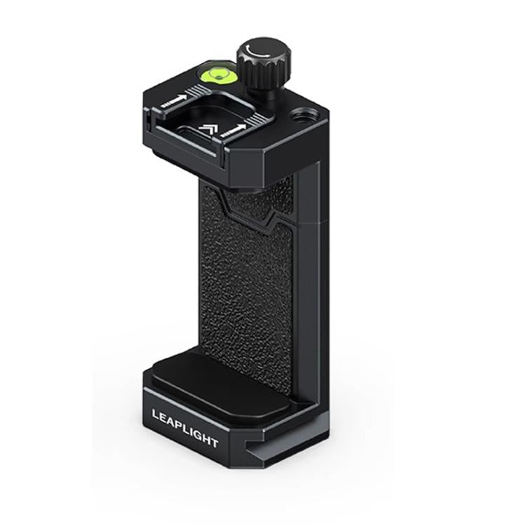 Leaplight Dual Cold Shoe All-Metal Phone Mount with 4x1/4 Inch Screw Ports & Arri Locating Holes(Black)