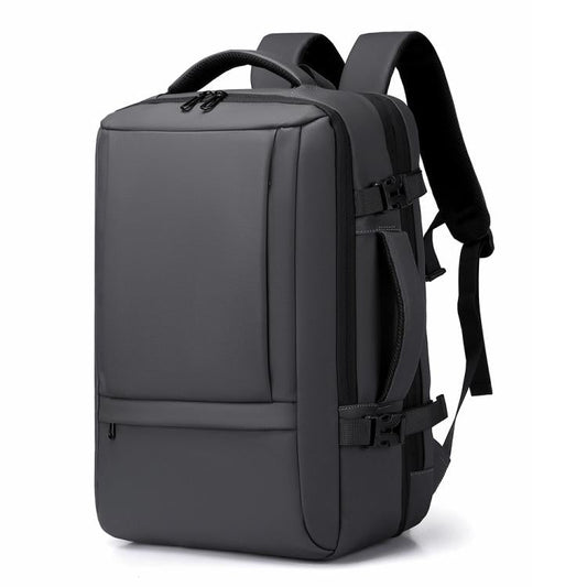 WEIXIER B759 Simple Expandable Men Shoulder Bag Large Capacity Laptop Backpacks(Gray)