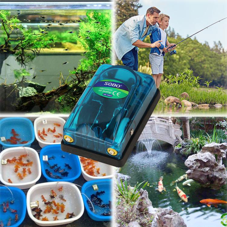 SOBO SB-248A 3W Single-hole 220-240V Transparent Ultra-Quiet Aquarium Air Pump